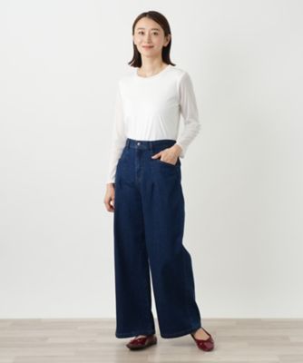 ワイドデニムパンツ【L JEANS】 | Leilian (Women