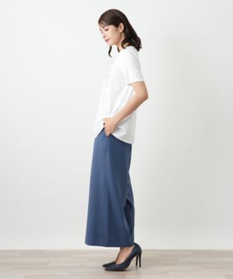 ラインストーンカットソー【Leilian WHITE