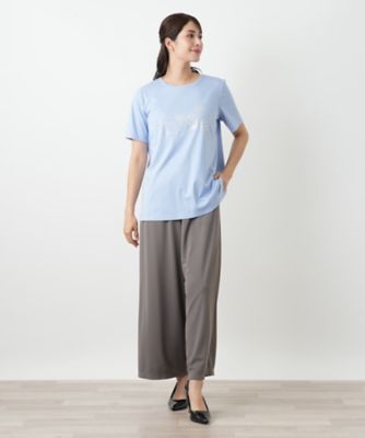 Leilian / レリアン ラインストーンカットソー【Leilian WHITE LABEL】 ラインストーンカットソー【Leilian WHITE LABEL】|レリアン