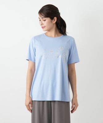 レディモチーフカットソー【Leilian WHITE LABEL】 プリントカットソー【Leilian WHITE LABEL