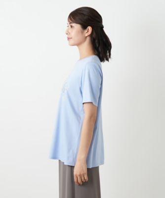 Leilian / レリアン ラインストーンカットソー【Leilian WHITE LABEL】 ラインストーンカットソー【Leilian WHITE