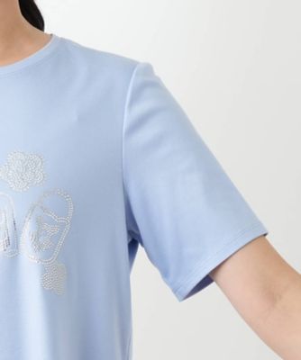 ラインストーンカットソー【Leilian WHITE LABEL