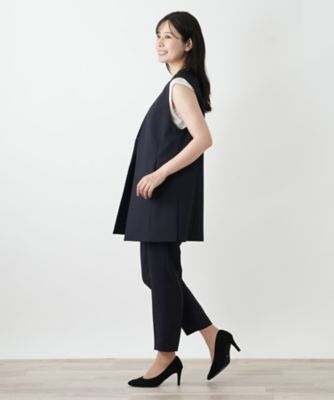 Vネックロングベスト | Leilian (Women)/レリアン | 三越伊勢丹
