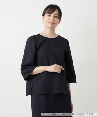 ＜Leilian (Women)＞七分袖スリットブラウス