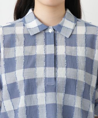 ブロックチェックブラウス | Leilian (Women)/レリアン | 三越伊勢丹 