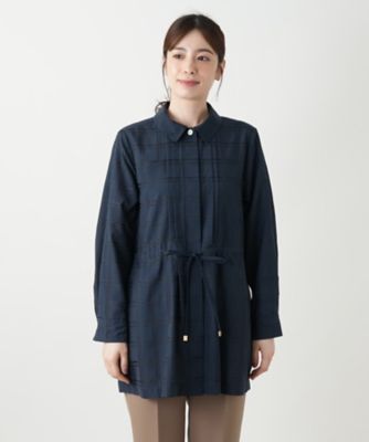 チェックチュニックブラウス | Leilian (Women)/レリアン | 三越伊勢丹