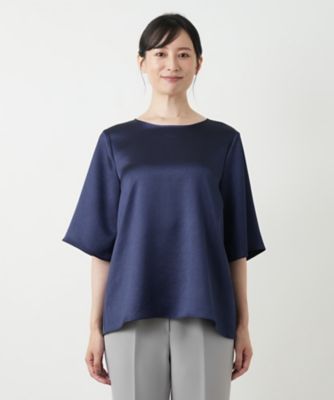 lourenドローストリング サテンブラウス ZARA - ZARA ドローストリング サテン シャツ XSサイズ オフ