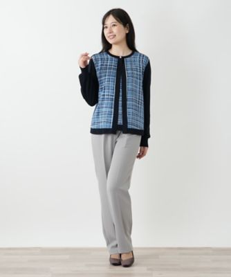 JUNIOR GAULTIER チェック柄カーディガン Lサイズ JUNIOR GAULTIER チェック柄カーディガン Lサイズ Amazon.co.jp