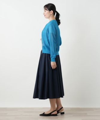 メッシュ編みニットブルゾン | Leilian (Women)/レリアン | 三越