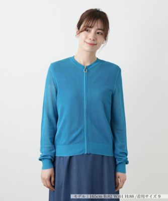 メッシュ編みニットブルゾン | Leilian (Women)/レリアン | 三越
