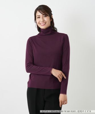 【新品】定価34,100円　レリアン　総柄ハイネックカットソー ピンク　13＋ ハイネックカットソー | Leilian (Women)/レリアン | 三越伊勢丹