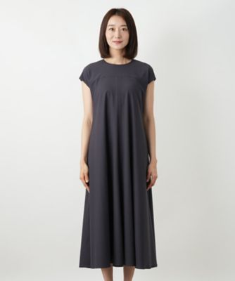 351 Leilian レリアン ワンピース フォーマル 日本製 百合柄 洗えるストレッチフレアワンピース | Leilian (Women)/レリアン