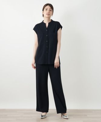 新品　レリアン　リボンスキッパーブラウス　ホワイト セール】 スキッパーブラウス【Leilian WHITE LABEL】 （シャツ