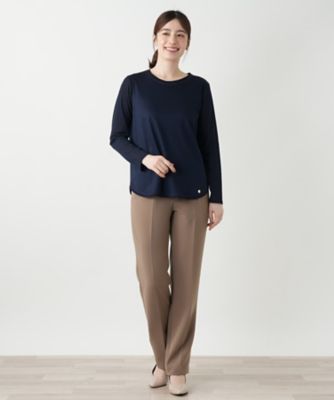 Leilian レリアン☆シルクブレンドカットソー 9号 ブルー系 ヴィンテージ 通販ファッション - Leilian レリアン☆シルク