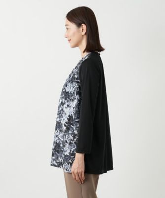 切替タックブラウス【Leilian WHITE LABEL
