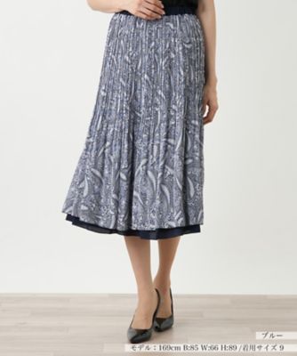 【新品】定価47,300円　レリアン　リバーシブルスカート　ネイビー　13＋ 新品】定価47,300円 レリアン リバーシブルスカート ネイビー