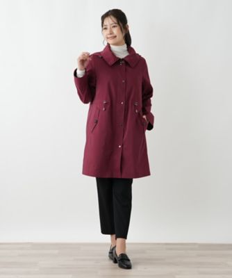 新品未使用タグ付き　レリアンピンクフーディコート　パープルピンクインナー付 フーデッドハーフコート | Leilian (Women)/レリアン | 三越