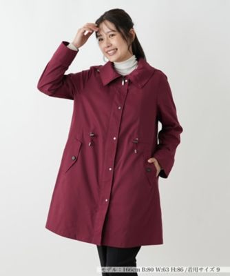 極美品　leilian レリアン　フーデッドコート レッド　 サイズ9 極美品 leilian レリアン フーデッドコート レッド サイズ9