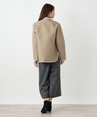 現行✨極美品✨レリアン ニット使い中わたキルトコート 大きいサイズ 13+ XL 中わたキルティングコート|レリアン | レリアン公式オンラインストア