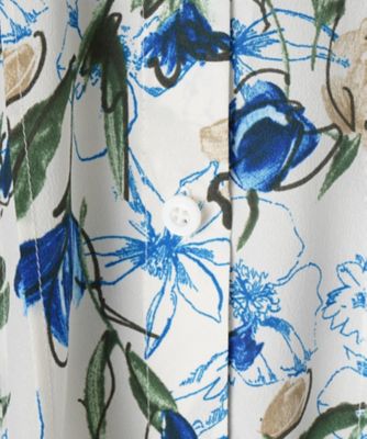 フラワー柄チュニックブラウス【Ｌｅｉｌｉａｎ　ＷＨＩＴＥ　ＬＡＢＥＬ】