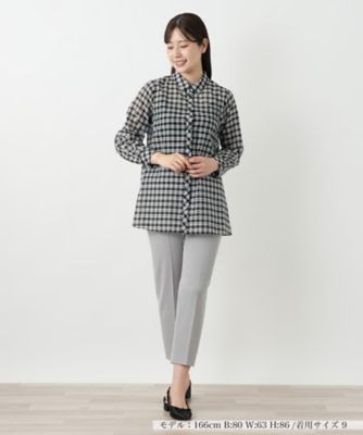 チェックブラウス【Ｌｅｉｌｉａｎ　ＷＨＩＴＥ　ＬＡＢＥＬ】