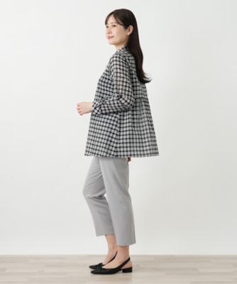 チェックブラウス【Ｌｅｉｌｉａｎ　ＷＨＩＴＥ　ＬＡＢＥＬ】