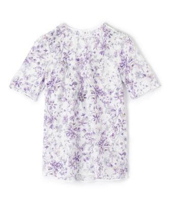 Leilian (Women)/レリアン フラワー柄ブラウス【Ｌｅｉｌｉａｎ　ＷＨＩＴＥ　ＬＡＢＥＬ】