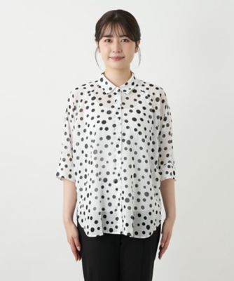 ドットブラウス【Ｌｅｉｌｉａｎ　ＷＨＩＴＥ　ＬＡＢＥＬ】