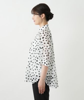 ドットブラウス【Ｌｅｉｌｉａｎ　ＷＨＩＴＥ　ＬＡＢＥＬ】
