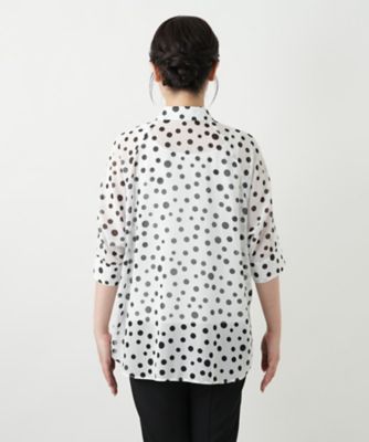 ドットブラウス【Ｌｅｉｌｉａｎ　ＷＨＩＴＥ　ＬＡＢＥＬ】