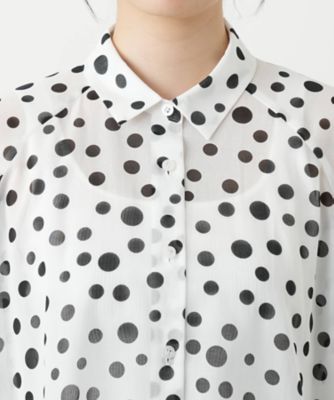 ドットブラウス【Ｌｅｉｌｉａｎ　ＷＨＩＴＥ　ＬＡＢＥＬ】