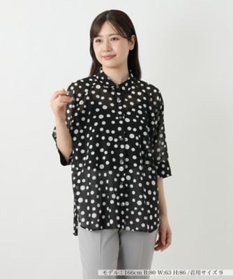 ドットブラウス【Ｌｅｉｌｉａｎ　ＷＨＩＴＥ　ＬＡＢＥＬ】