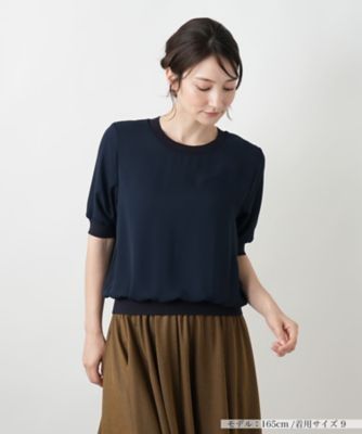 ＜BOURGE (Women)＞リブ切替シアープルオーバー