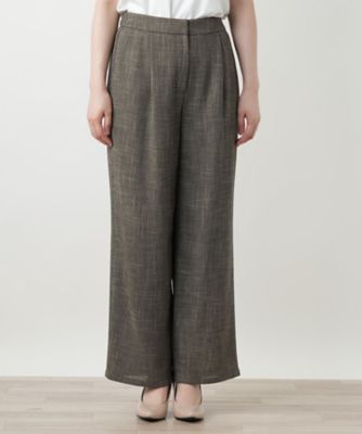 レリアン9号 ワイドパンツ【Leilian WHITE LABEL