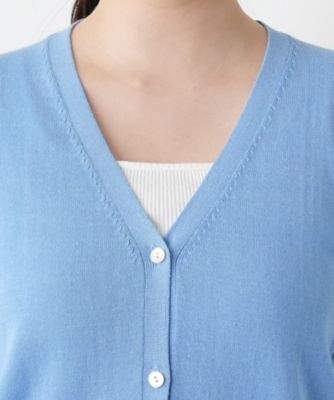 Ｖネックカーディガン【Ｌｅｉｌｉａｎ　ＷＨＩＴＥ　ＬＡＢＥＬ】