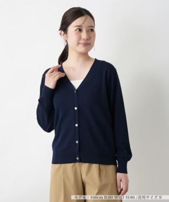 Ｖネックカーディガン【Ｌｅｉｌｉａｎ　ＷＨＩＴＥ　ＬＡＢＥＬ】