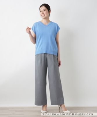 Ｖネックニットベスト【Ｌｅｉｌｉａｎ　ＷＨＩＴＥ　ＬＡＢＥＬ】