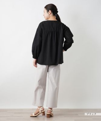 レース切替ノーカラージャケット【Ｌｅｉｌｉａｎ　ＷＨＩＴＥ　ＬＡＢＥＬ】