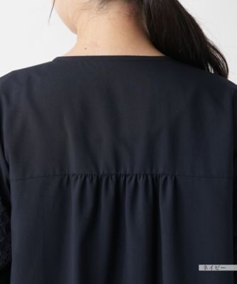 レース切替ノーカラージャケット【Ｌｅｉｌｉａｎ　ＷＨＩＴＥ　ＬＡＢＥＬ】