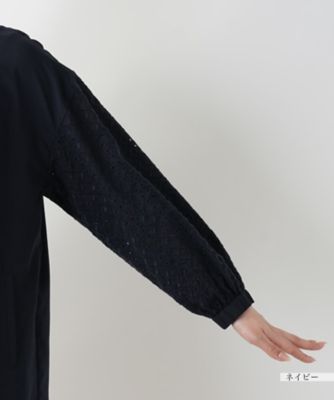 レース切替ノーカラージャケット【Ｌｅｉｌｉａｎ　ＷＨＩＴＥ　ＬＡＢＥＬ】