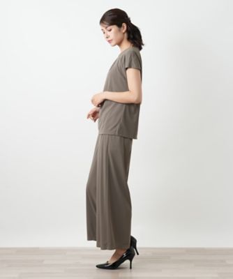 Leilian / レリアン タックカットソー【Leilian WHITE LABEL】 プリントタックカットソー【Leilian WHITE LABEL】|レリアン