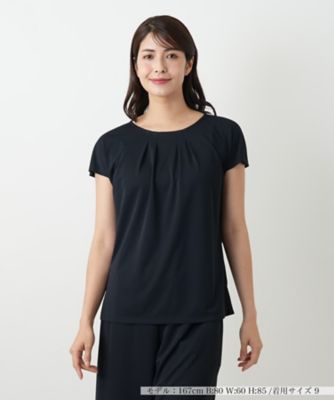 Leilian (Women)/レリアン タックカットソー【Ｌｅｉｌｉａｎ　ＷＨＩＴＥ　ＬＡＢＥＬ】