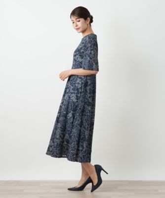 刺繍フレアワンピース | Leilian (Women)/レリアン | 三越伊勢丹