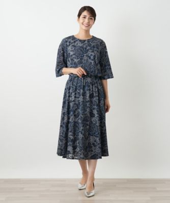 フラワー刺繍スカート | Leilian (Women)/レリアン | 三越伊勢丹