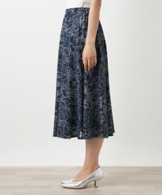 新品 レリアン 花柄 レース スカート 13号 スカラップ 刺繍 ミモレ丈 上品 新品 レリアン 花柄 レース スカート 13号 刺繍 ミモレ丈 上品