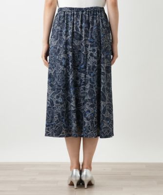 新品 レリアン 花柄 レース スカート 13号 刺繍 ミモレ丈 上品 定価約5万 新品 レリアン 花柄 レース スカート 13号 刺繍 ミモレ丈 上品