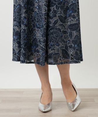 フラワー刺繍スカート | Leilian (Women)/レリアン | 三越伊勢丹