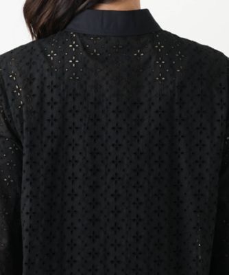 カットワーク七分袖ブラウス【Ｌｅｉｌｉａｎ　ＷＨＩＴＥ　ＬＡＢＥＬ】