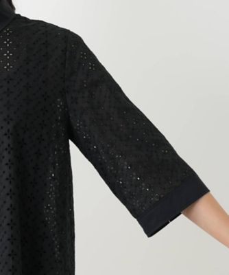 カットワーク七分袖ブラウス【Ｌｅｉｌｉａｎ　ＷＨＩＴＥ　ＬＡＢＥＬ】