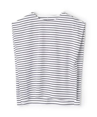ボーダーノースリーブカットソー【Ｌｅｉｌｉａｎ　ＷＨＩＴＥ　ＬＡＢＥＬ】